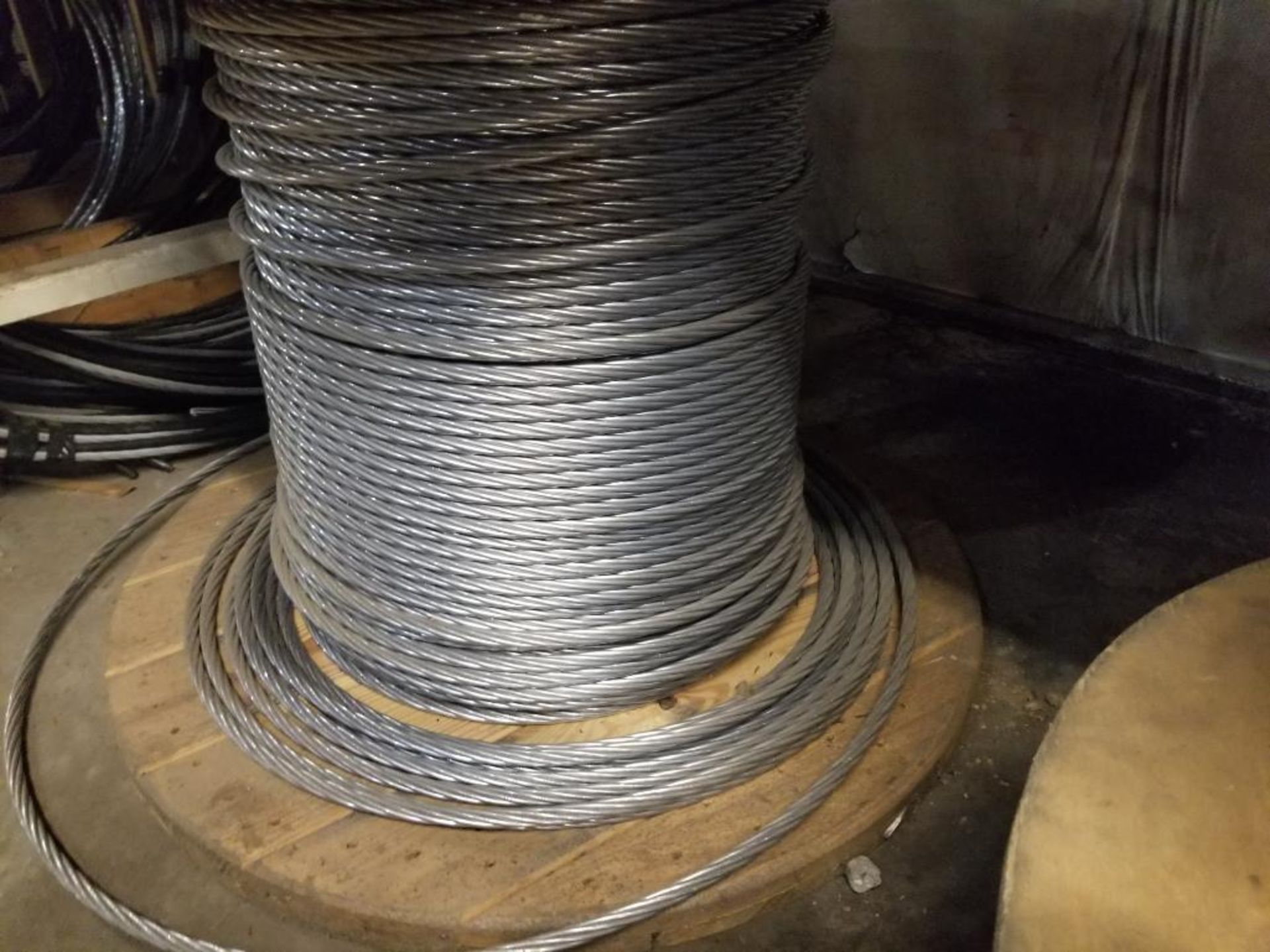 Spool of bare wire. - Image 3 of 4