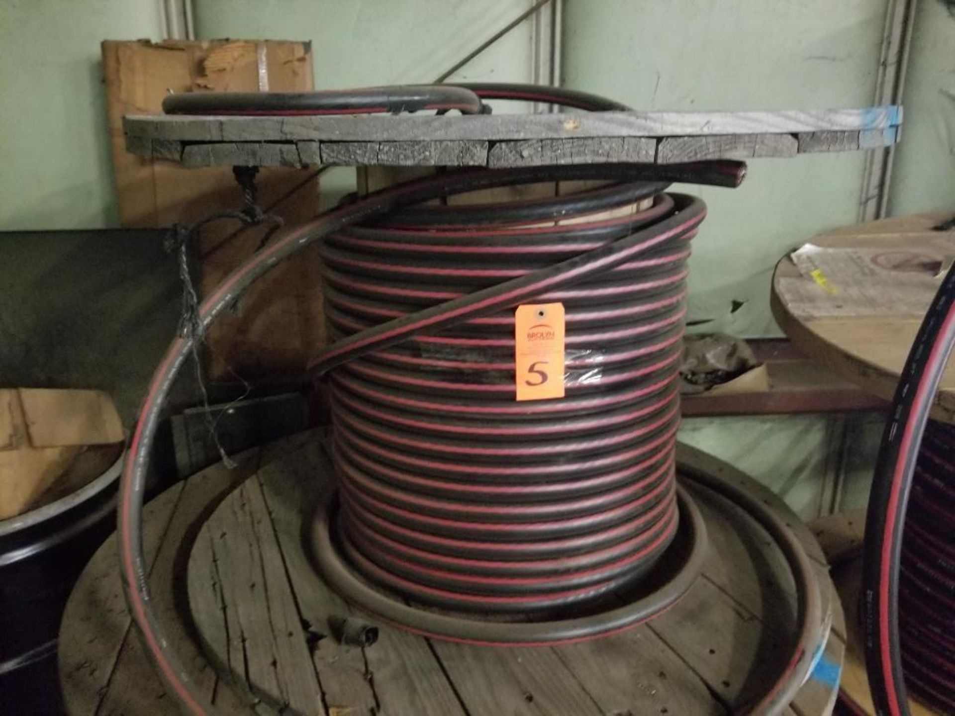 Spool of 15kV Okonite Okoguard wire .