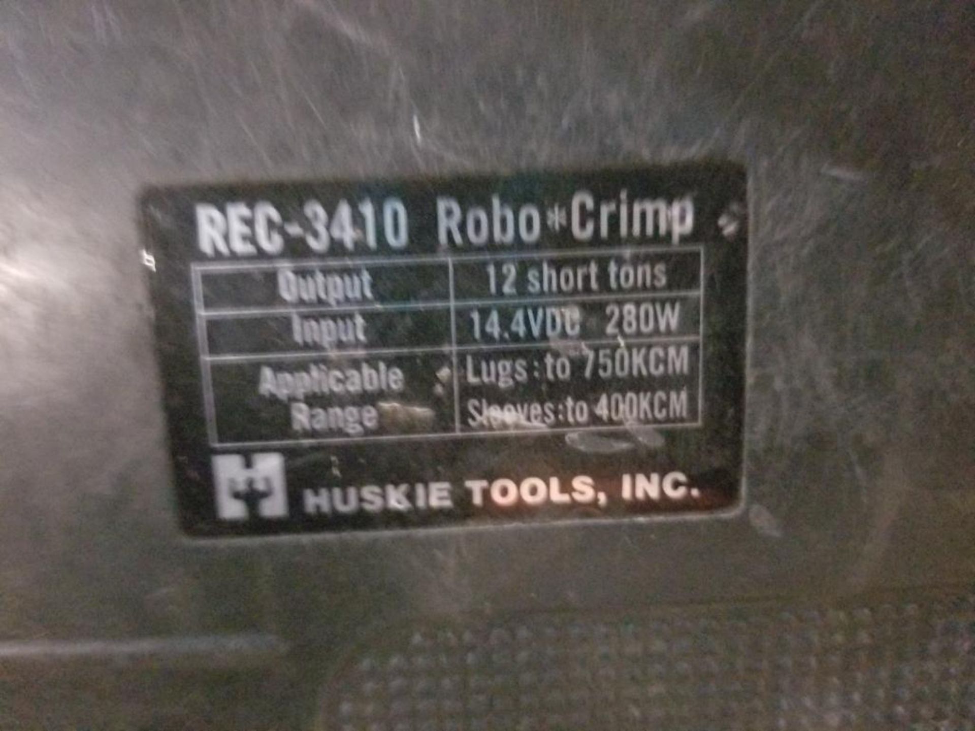 Huskie Robo-Crimp battery operated crimping machine. Model REC-3110. - Image 10 of 10