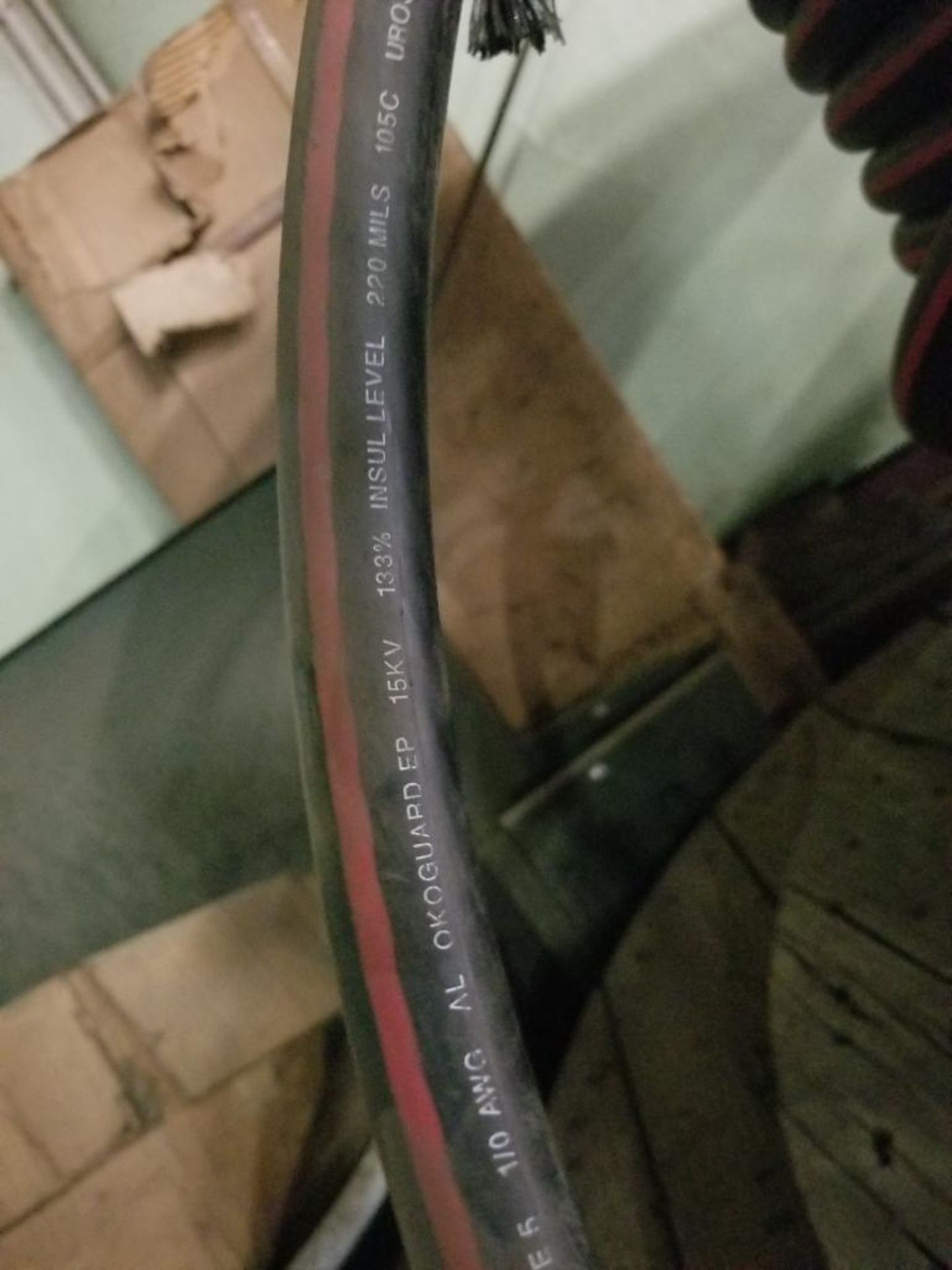 Spool of 15kV Okonite Okoguard wire . - Image 3 of 4