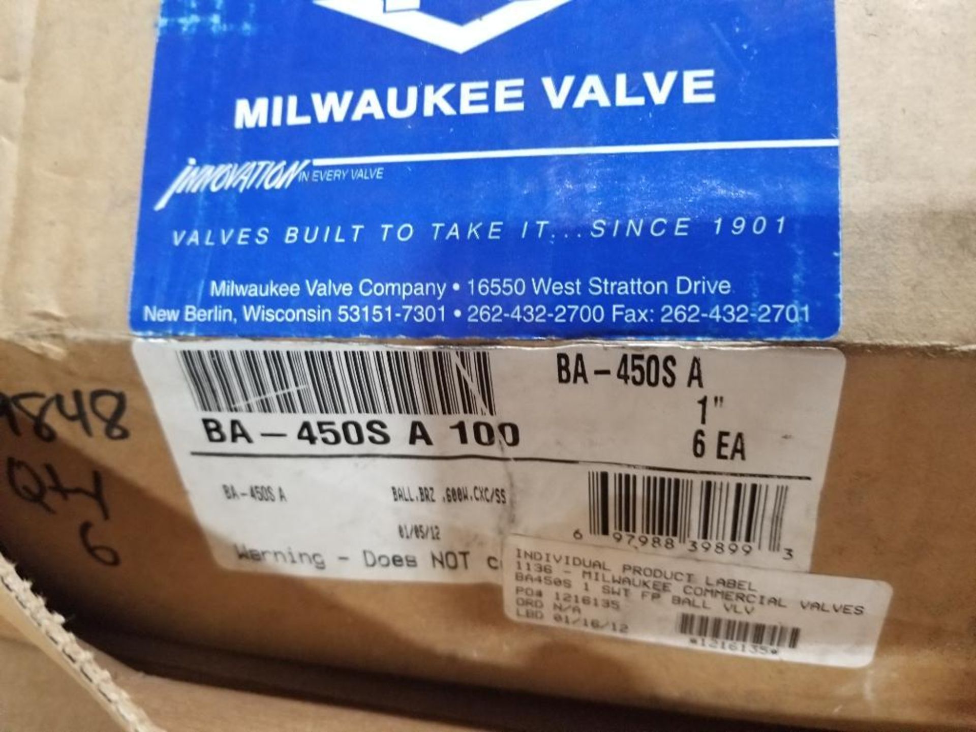 Assorted Milwaukee bronze ball valve. - Image 6 of 7