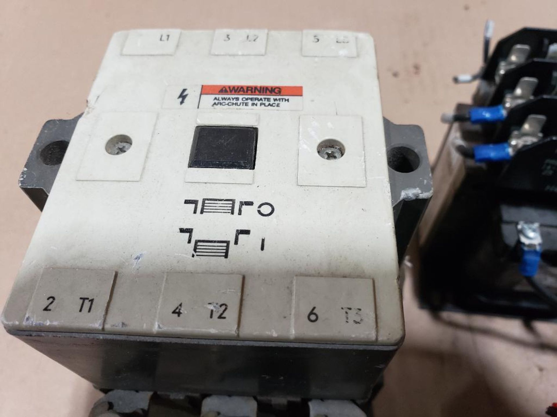 Assorted electrical contactor, breaker, transformer. Square-D, Allen Bradley, Mitsubishi. - Image 2 of 7