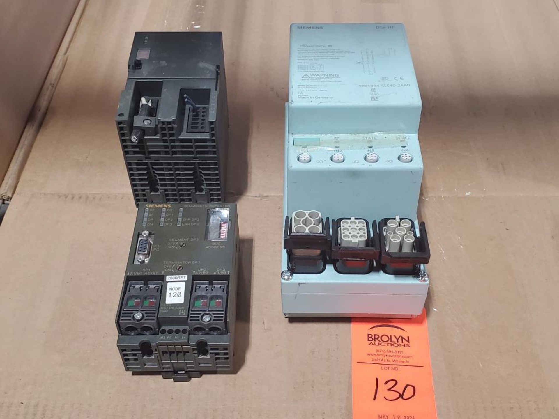 Qty 3 - Assorted Siemens electrical.