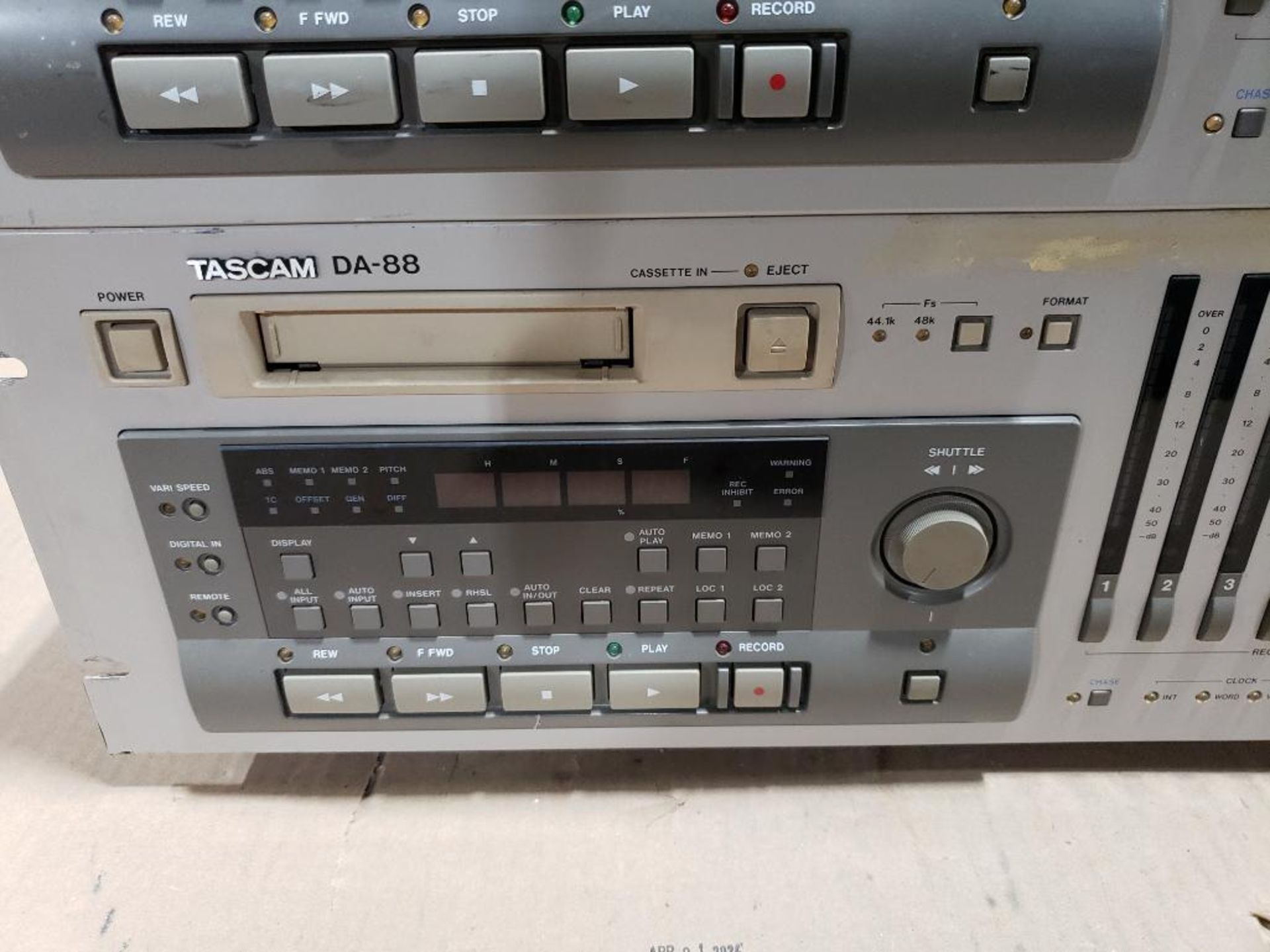 Qty 2 - TASCAM DA-88 8CH digital recorder / reproducer. 120VAC. - Image 3 of 8