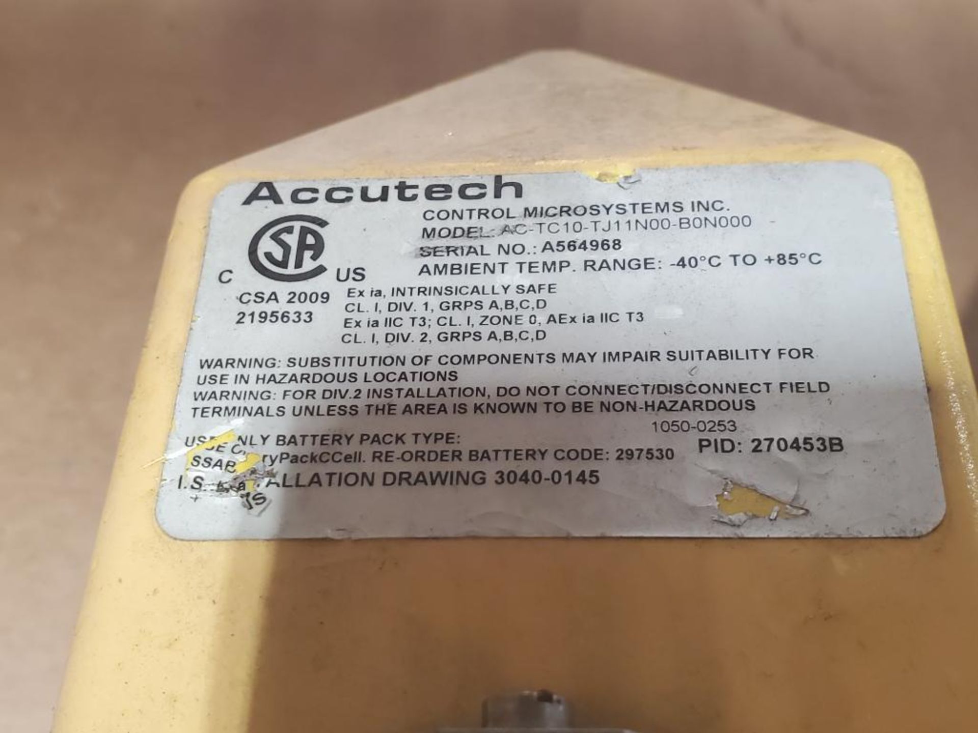 Qty 3 - Accutech AC-TC10-TJ11N00-B0N000 thermocouple temperature field unit. - Image 7 of 8