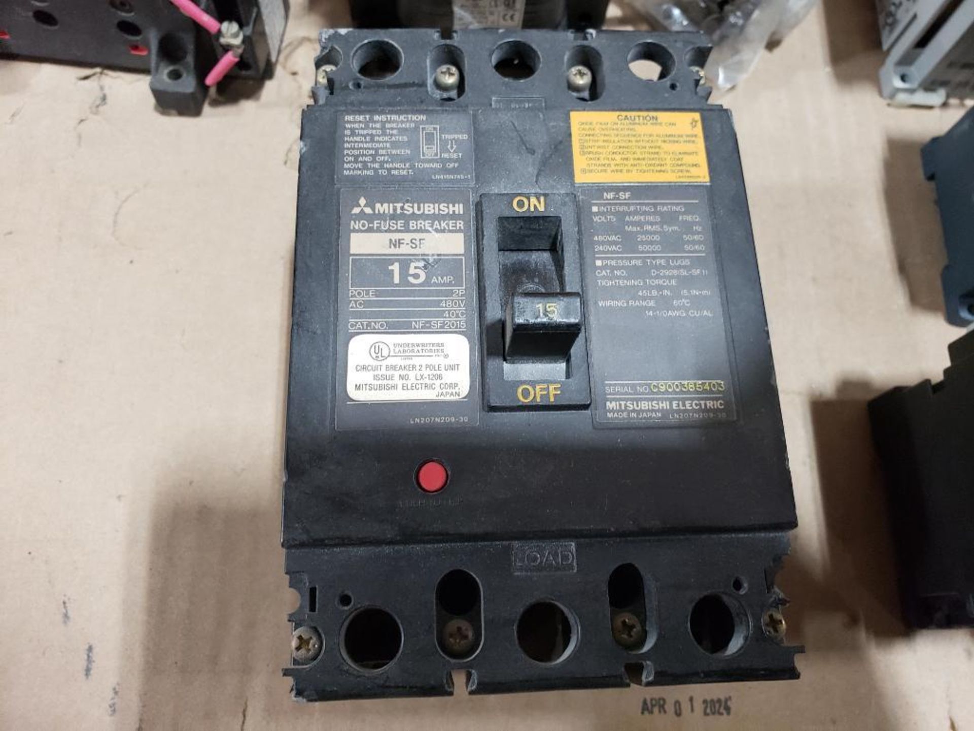 Assorted electrical contactor, breaker, transformer. Square-D, Allen Bradley, Mitsubishi. - Image 6 of 7
