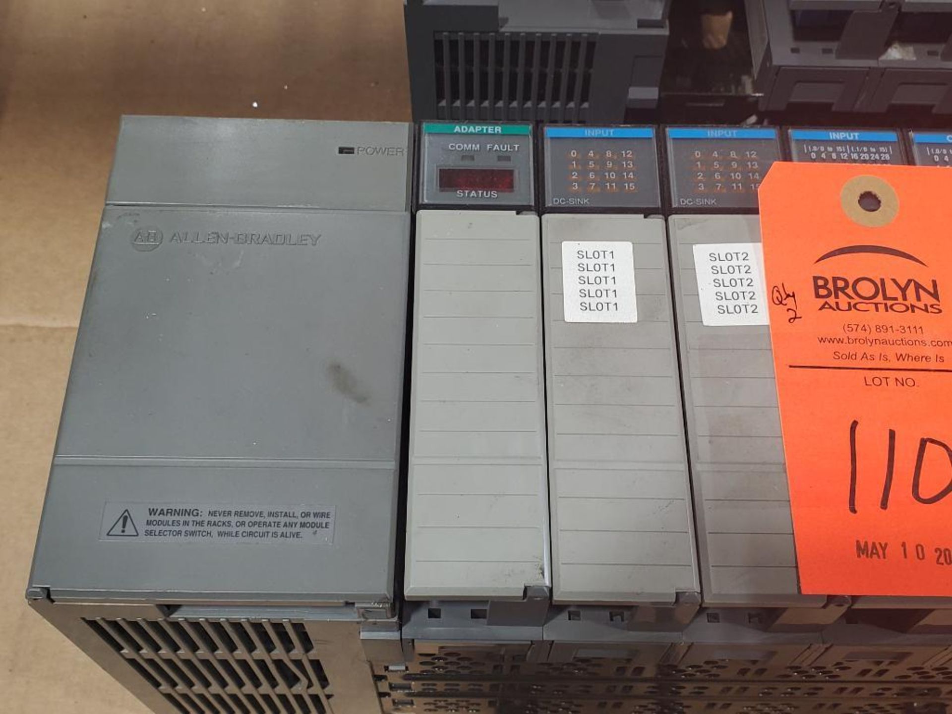 Assorted Allen Bradley SLC500 programmable controller rack. - Image 2 of 12
