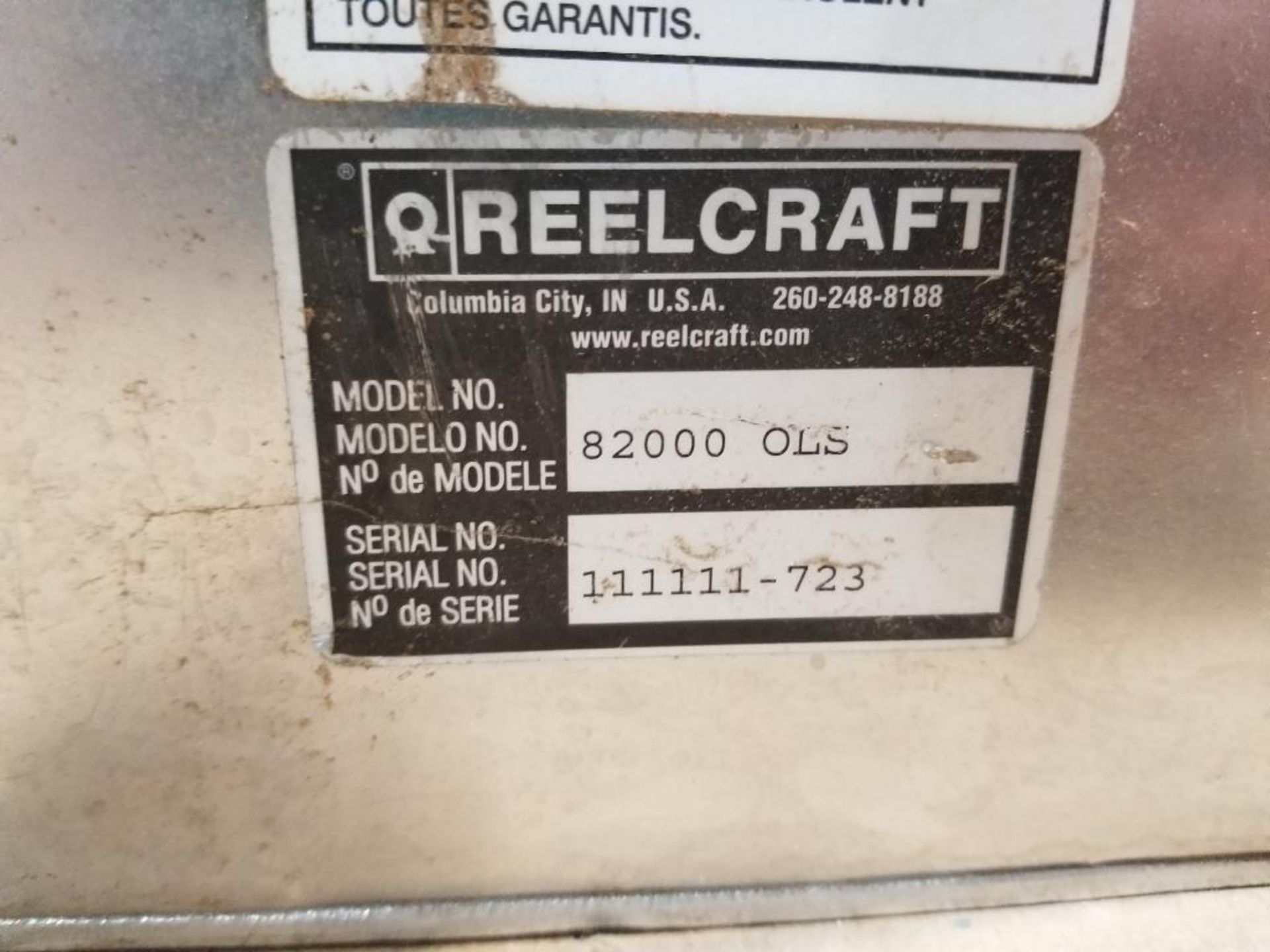 Reelcraft 82000-OLS stainless steel hose reel. - Image 2 of 6