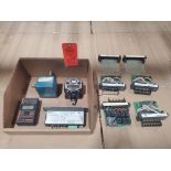 Assorted electrical. Minimax, Dixell, Banner, Simco.