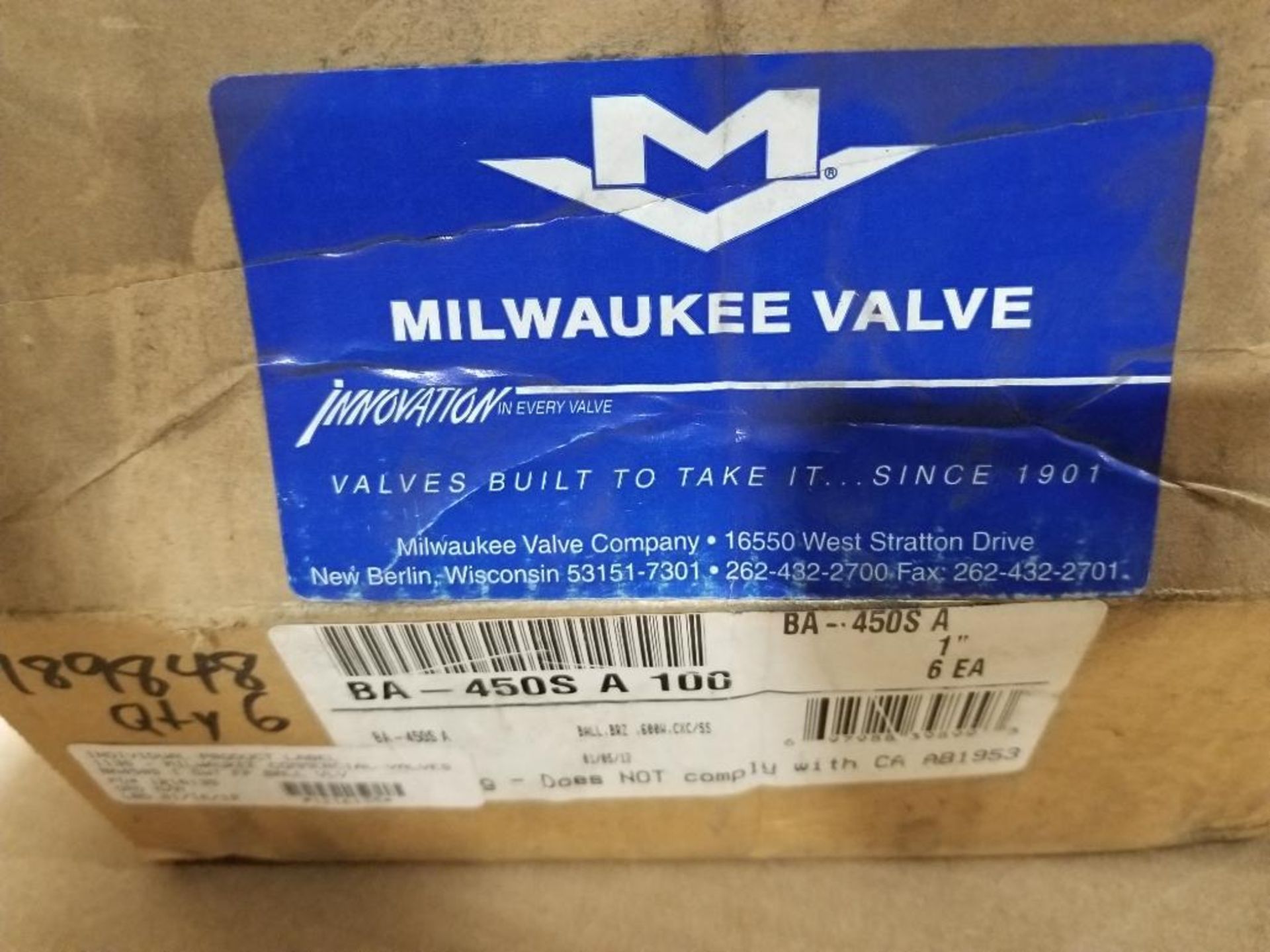 Assorted Milwaukee bronze ball valve. - Image 8 of 9