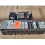 Assorted Allen Bradley SLC500 programmable controller rack.