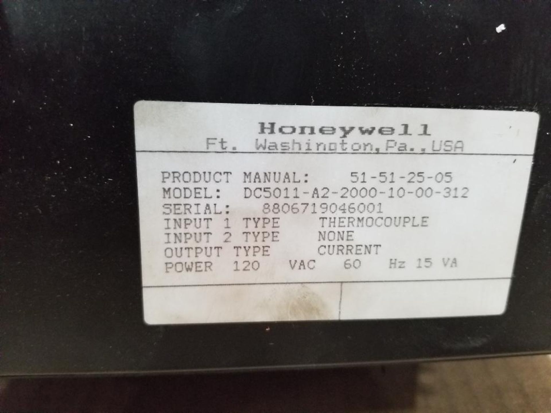 Honeywell controller. Model DC5011-A2-2000-10-00-312. - Image 3 of 4