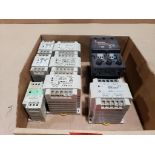 Assorted electrical power supply. Watlow, Omron, Square-D.
