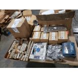 Pallet of assorted hardware and parts.