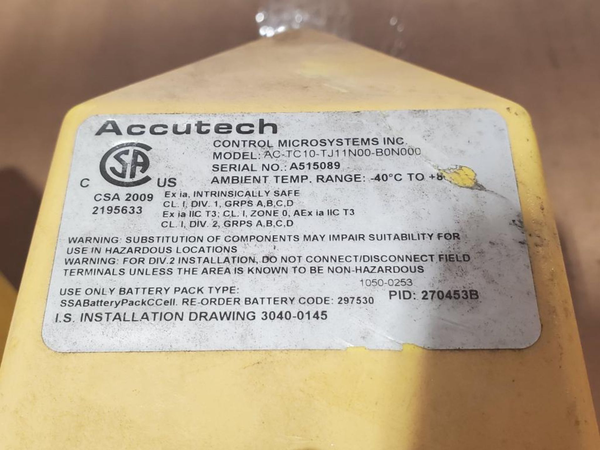 Qty 3 - Accutech AC-TC10-TJ11N00-B0N000 thermocouple temperature field unit. - Image 5 of 8