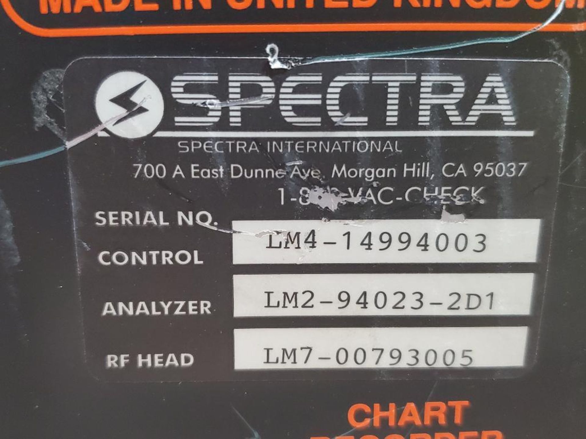 Spectra Vacscan Plus controller. - Image 5 of 7