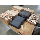 Pallet of assorted parts and hardware.