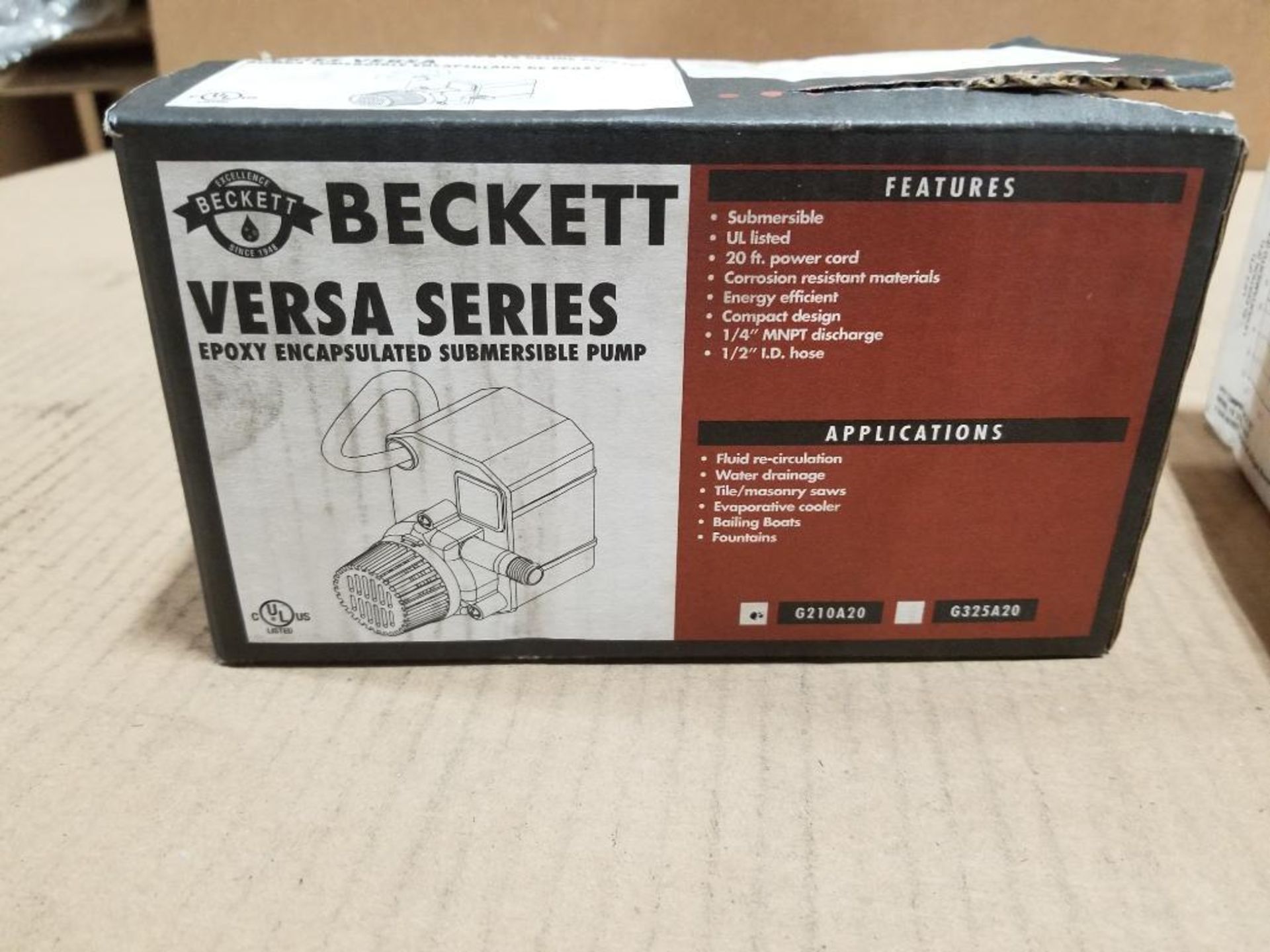Qty 2 - Becket Versa Series submersible pump. Part number G210A20. - Image 2 of 2