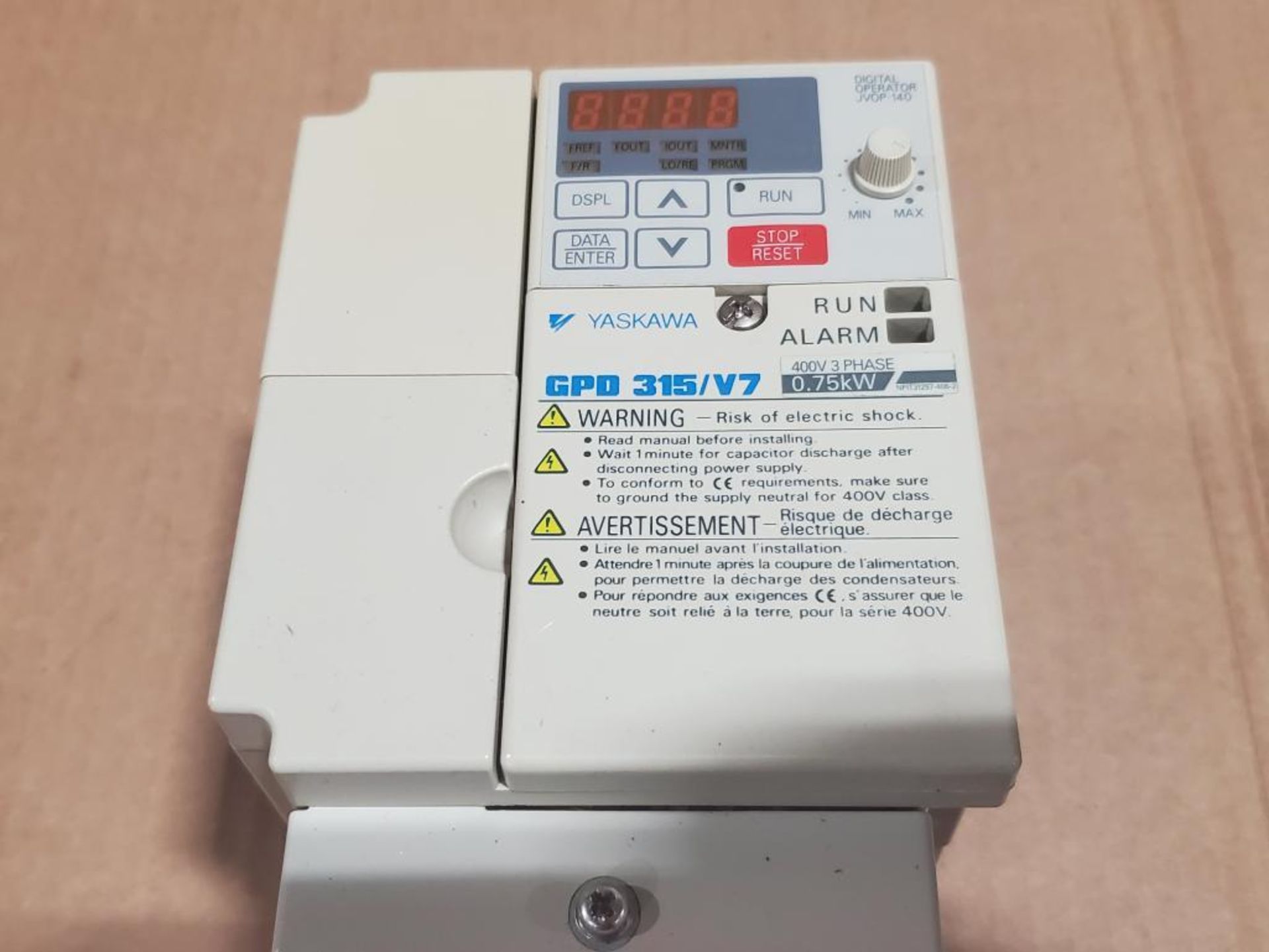 0.75kW Yaskawa GPD 315/V7 drive. CIMR-V7AM40P7. - Image 2 of 4