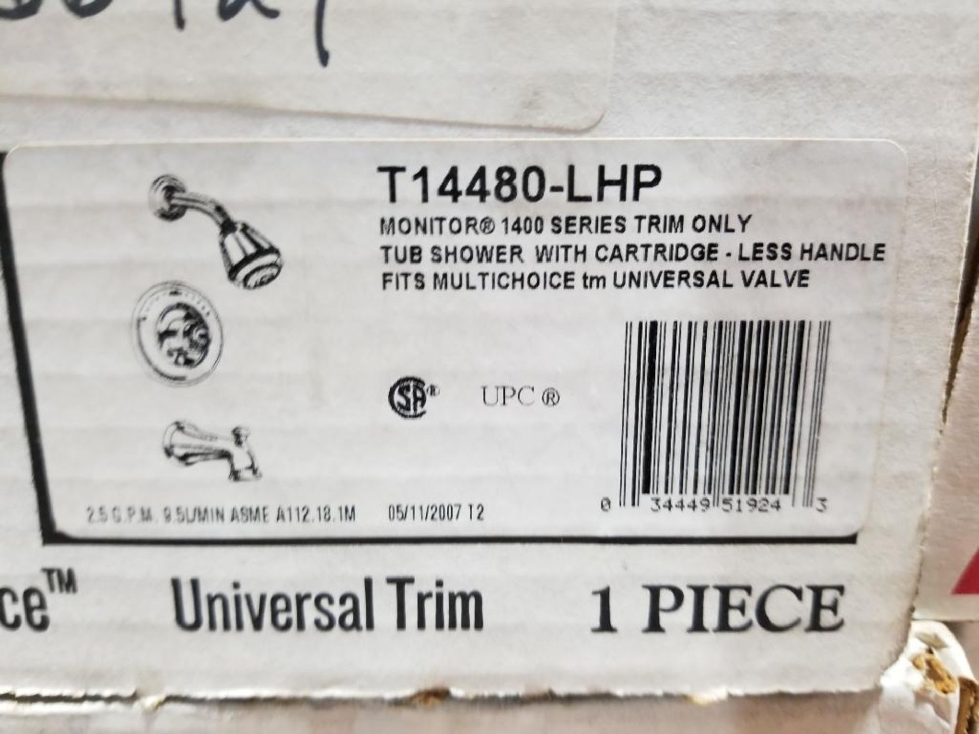 Qty 8 - Delta Faucet 1400 series shower trim kit. Part number T14480-LHP. - Image 2 of 4