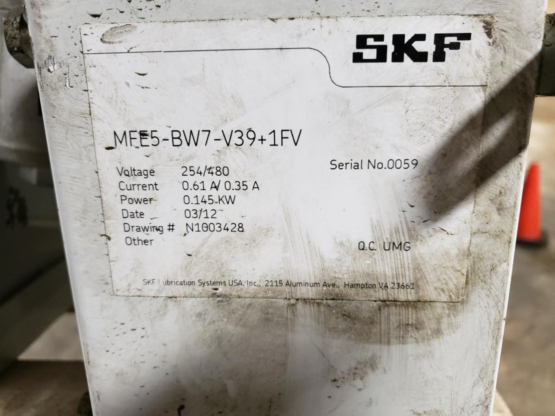 Qty 3 - SKF Vogul auto lube units. Part number MFE5-BW7-V39. - Image 2 of 6