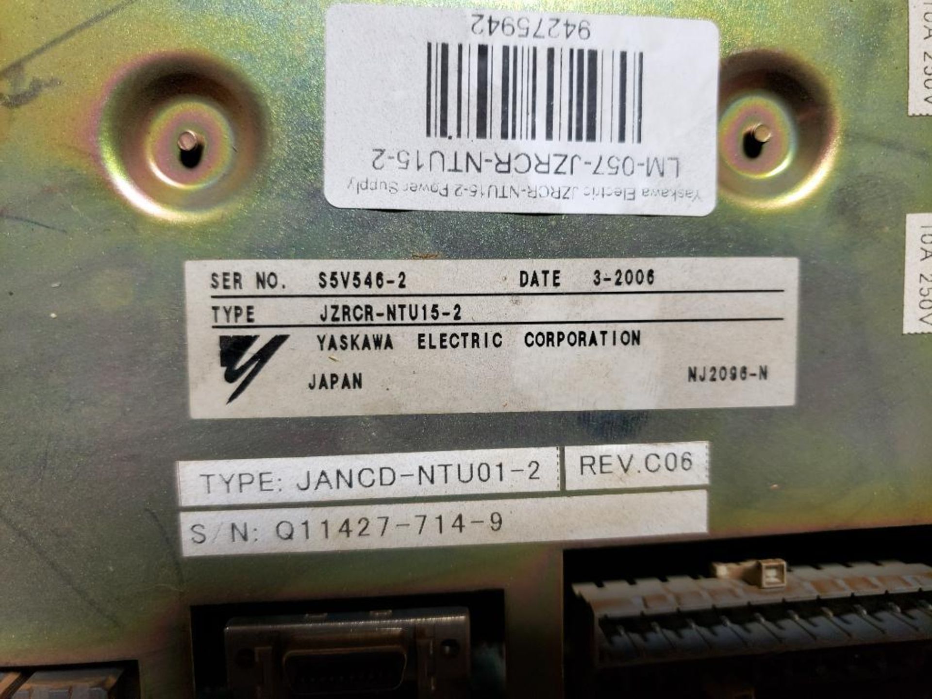 Yaskawa power supply. Part number JZRCR-NTU15-2. - Image 3 of 4