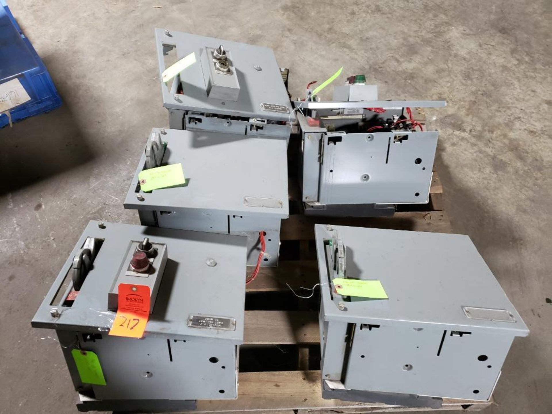 Pallet of assorted MCC buckets with assorted contactors and/or breakers etc. - Image 13 of 15