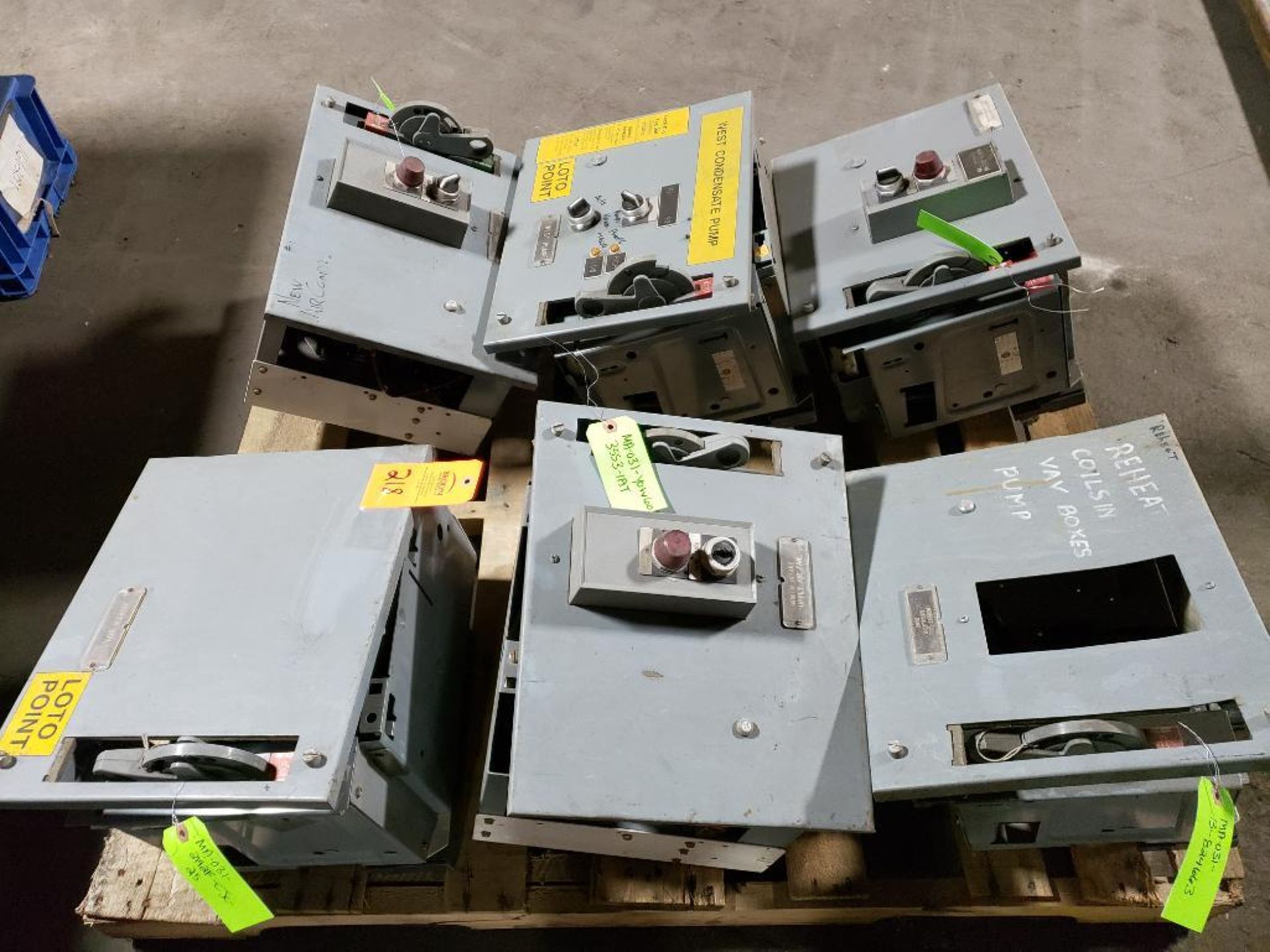 Pallet of assorted MCC buckets with assorted contactors and/or breakers etc. - Image 10 of 10