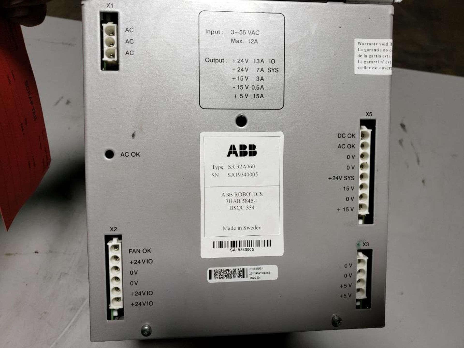 ABB drive. Part number SR-92A060. - Image 3 of 3