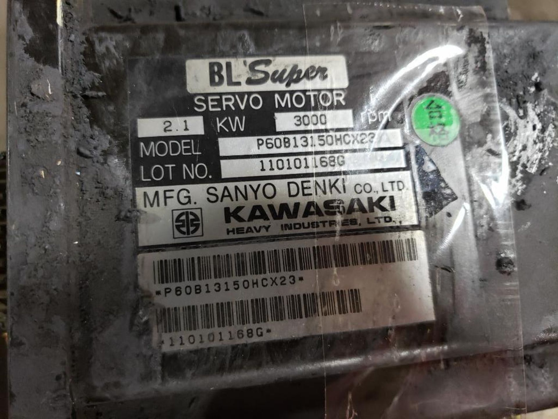 Qty 2 - Kawasaki servo motor. Series BL Super. Model P60B13150HCX23. - Image 4 of 4