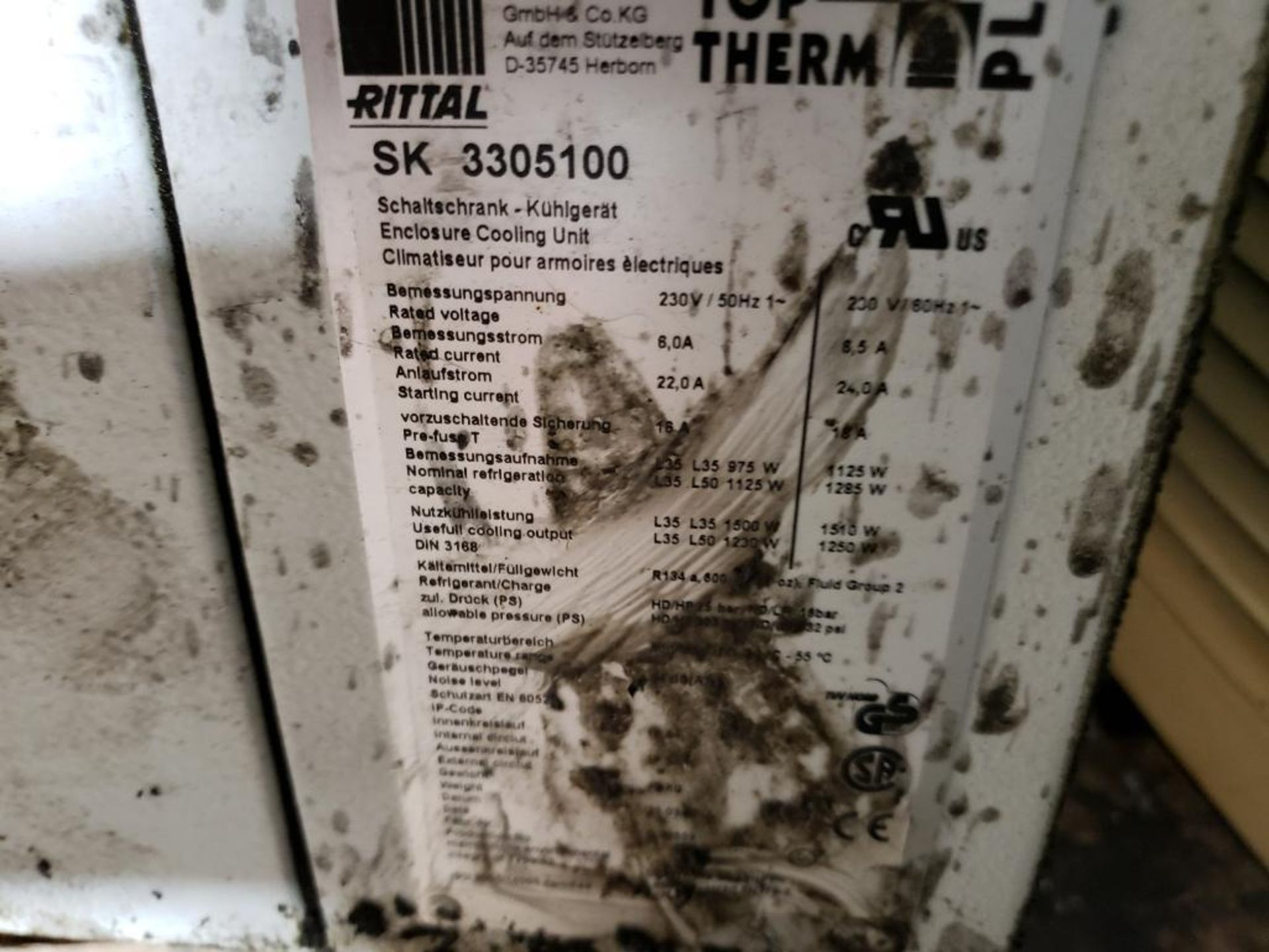 Rittal electronic enclosure air conditioner. Model number SK-3305100. - Image 2 of 2