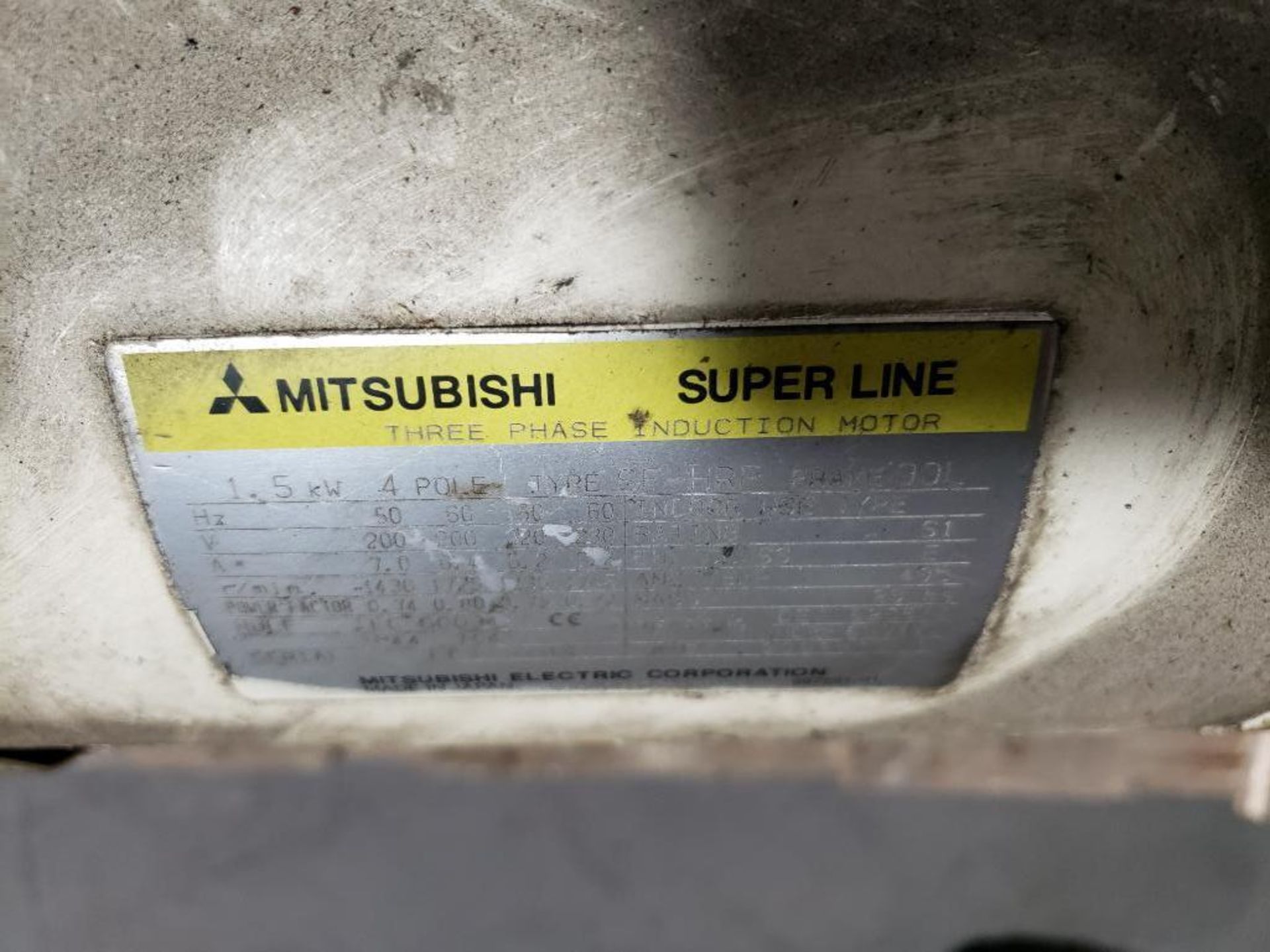 Mitsubishi superline motor with hydraulic pump. - Image 3 of 5