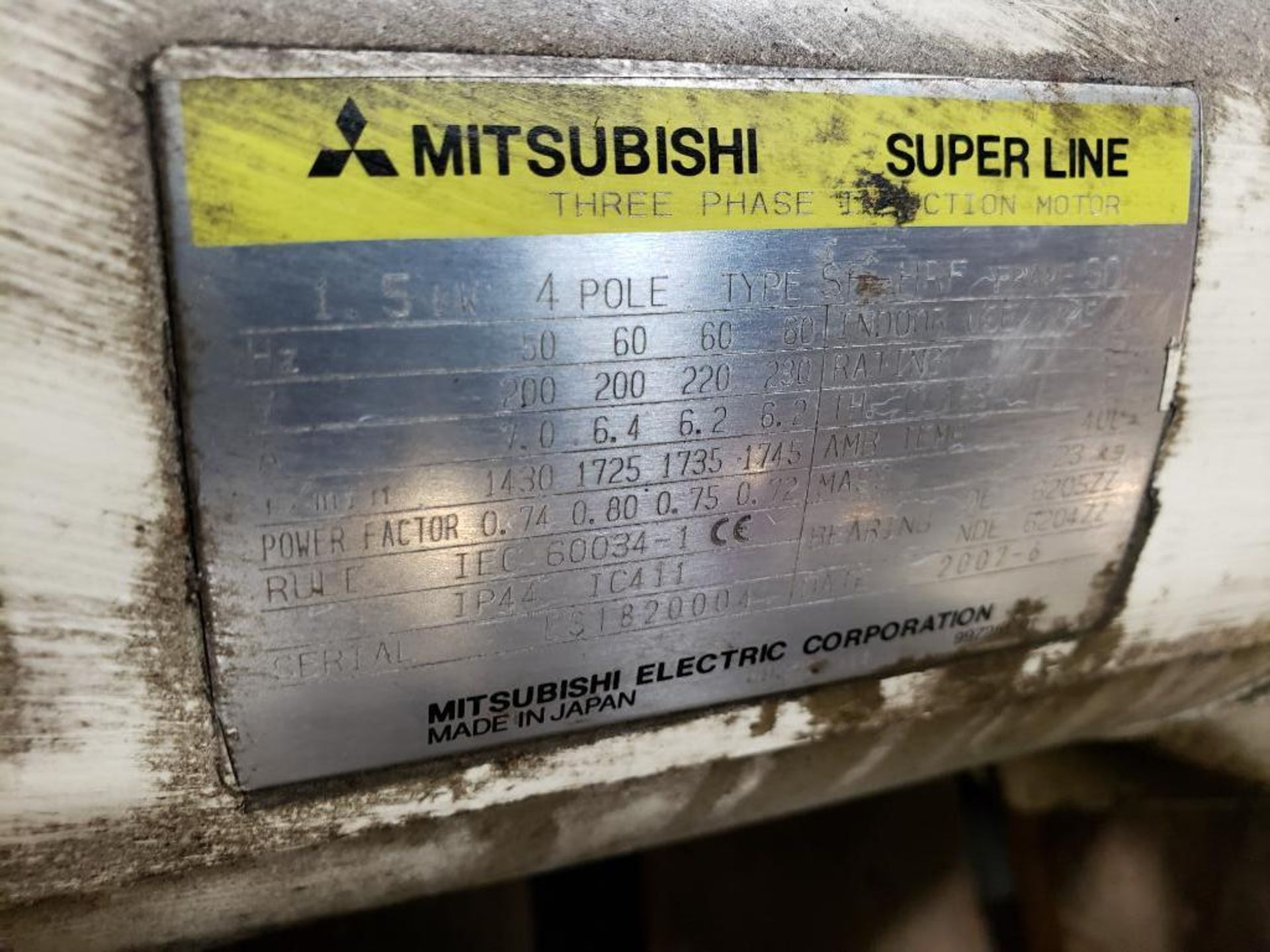Mitsubishi superline motor with hydraulic pump. - Image 2 of 2