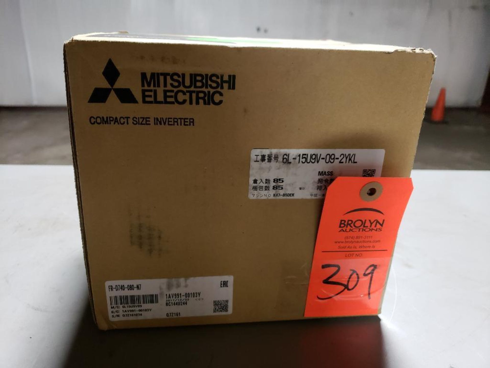 Mitsubishi inverter drive. Part number FR-D740-080-N7. New in box.