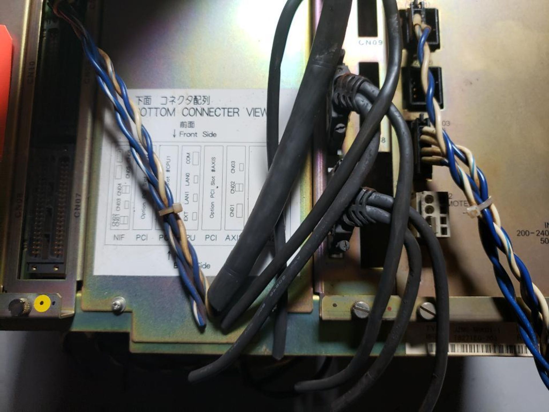 Yaskawa PLC rack. Includes JZNC-NIF01-1, SGDR-AXA01A, JZNC-NRK01-1, and CPS-420F. - Image 4 of 6