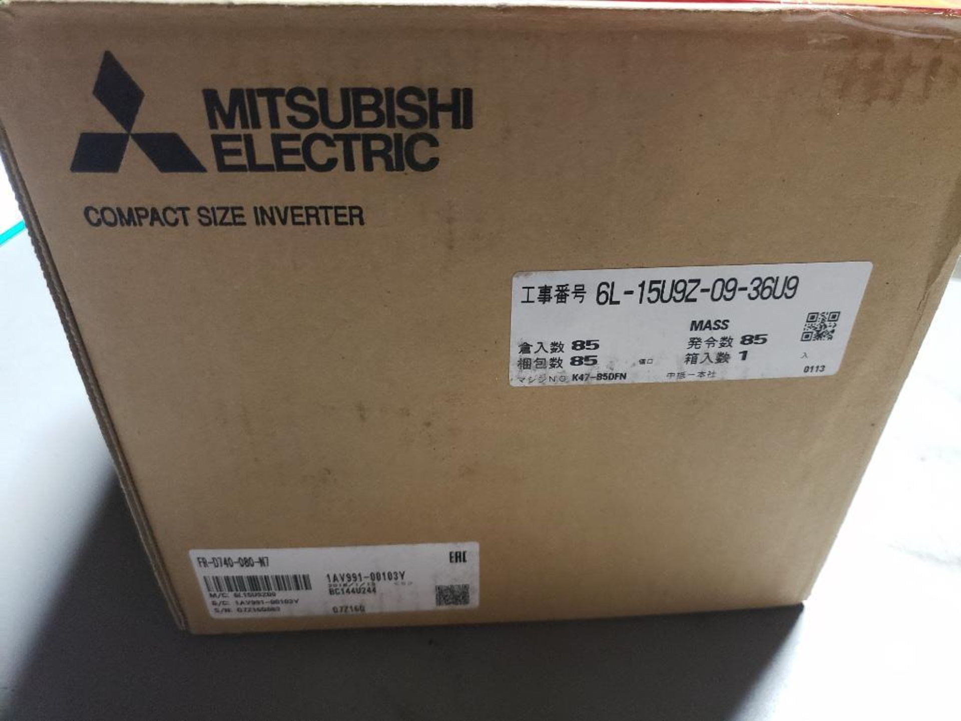 Mitsubishi inverter drive. Part number FR-D740-080-N7. New in box. - Image 2 of 3