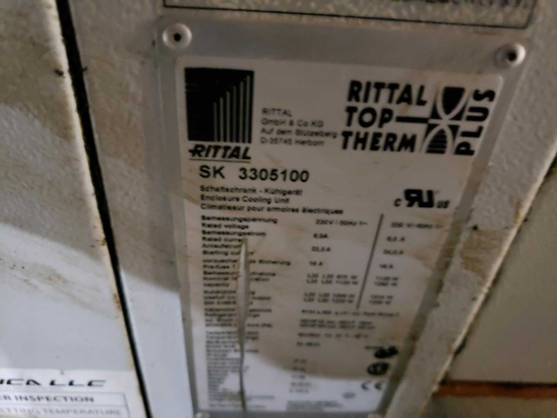 Rittal electronic enclosure air conditioner. Model number SK-3305100. - Image 3 of 3