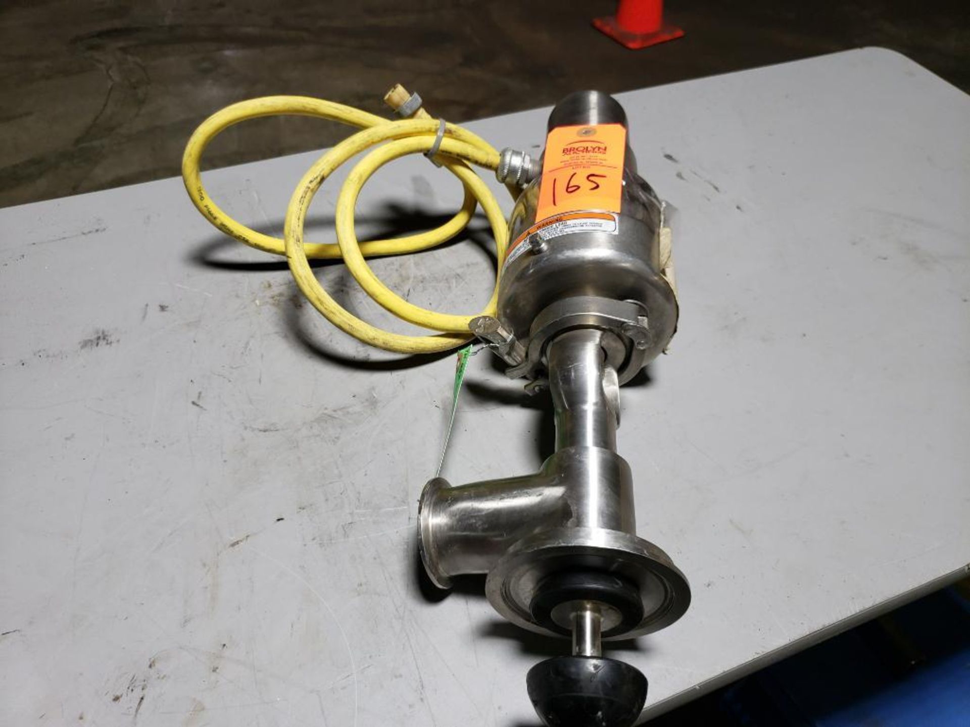 Tri-Clover sanitary valve.