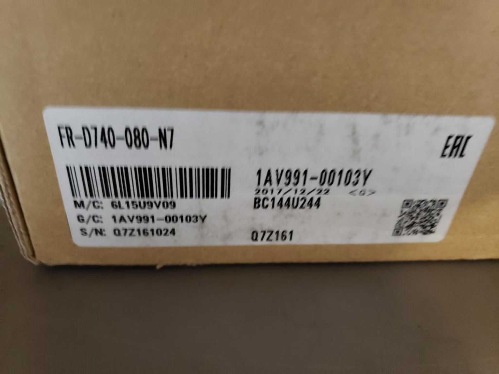 Mitsubishi inverter drive. Part number FR-D740-080-N7. New in box. - Image 5 of 5