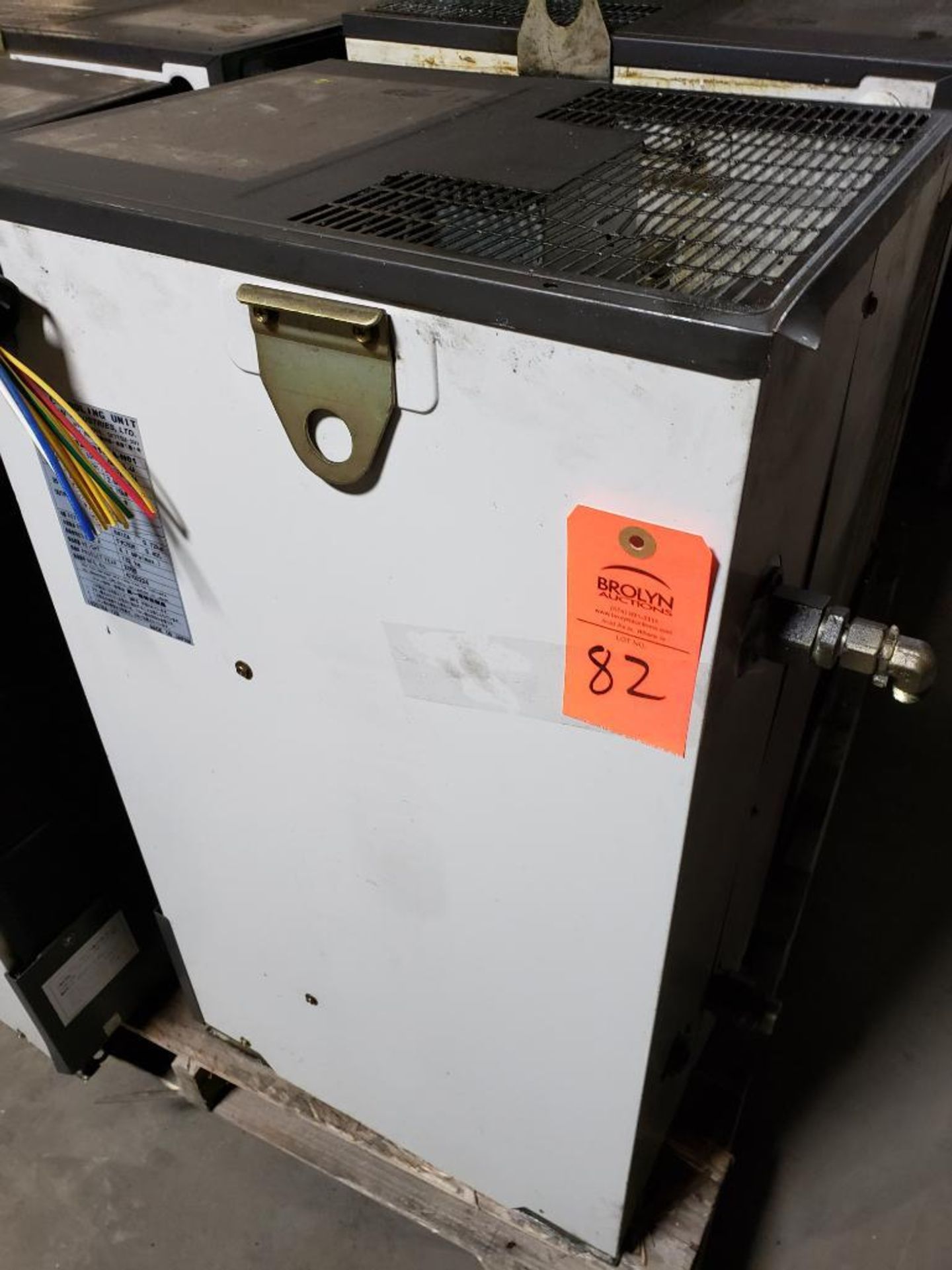 Daikin oil cooling unit. Model AKZ328-D184A-N01.