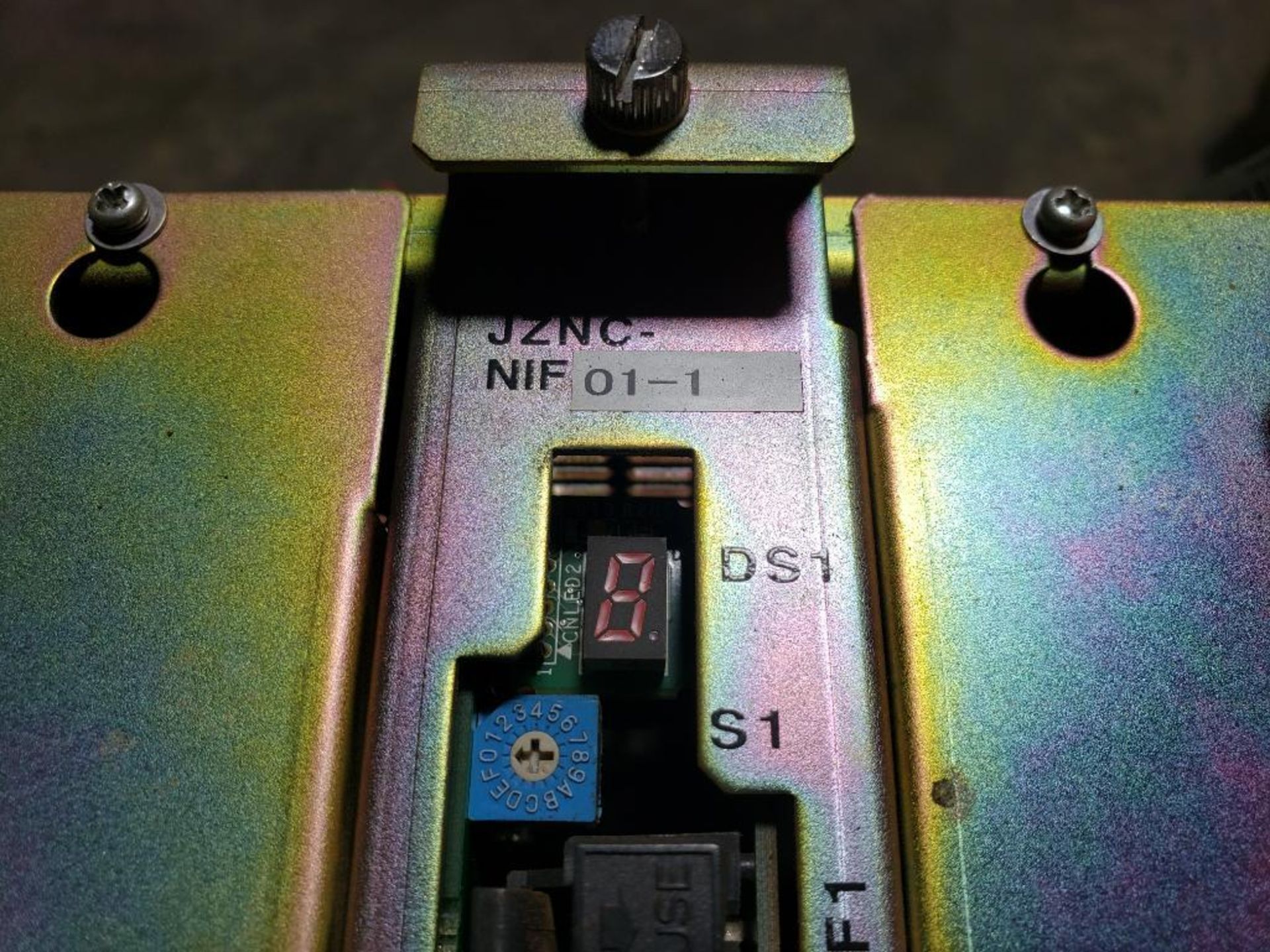 Yaskawa PLC rack. Includes JZNC-NIF01-1, JZNC-NRK01-1, and CPS-420F. - Image 3 of 5