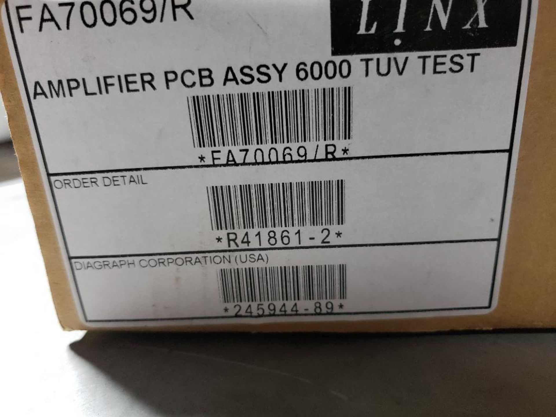 Linx amplifier PCB assembly. Model 6000 TUV. New in box. - Image 3 of 3