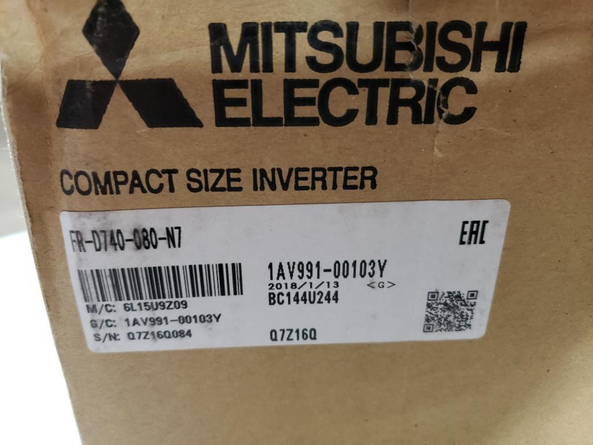 Mitsubishi inverter drive. Part number FR-D740-080-N7. New in box. - Image 2 of 5