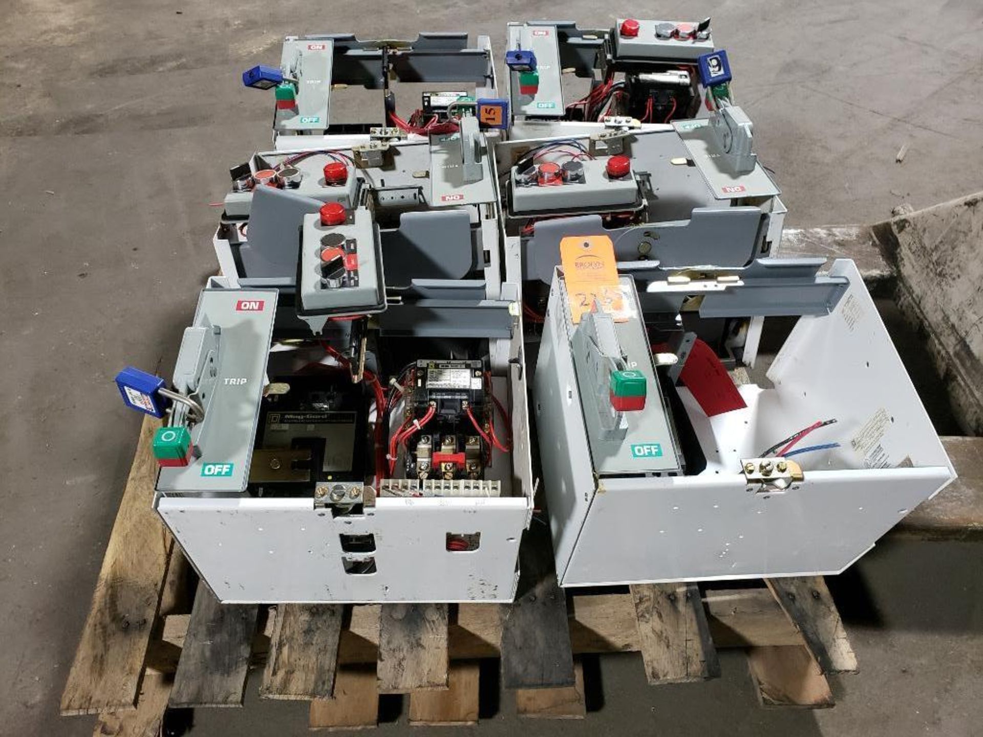 Pallet of assorted MCC buckets with assorted contactors and/or breakers etc. - Image 19 of 19