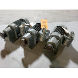 Qty 3 - Bauer gear motors. Type BG06-11/D06LA4/AMUL.