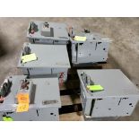 Pallet of assorted MCC buckets with assorted contactors and/or breakers etc.