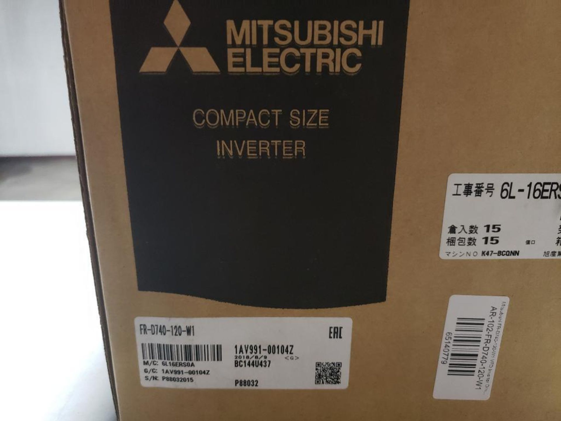 Mitsubishi inverter drive. Part number FR-D740-120-W1. New in box. - Image 2 of 3