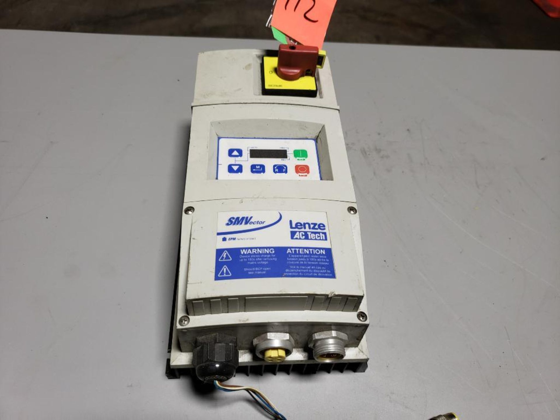 Lenze AC Tech SMVector drive. Part number ESV371N04TMC.