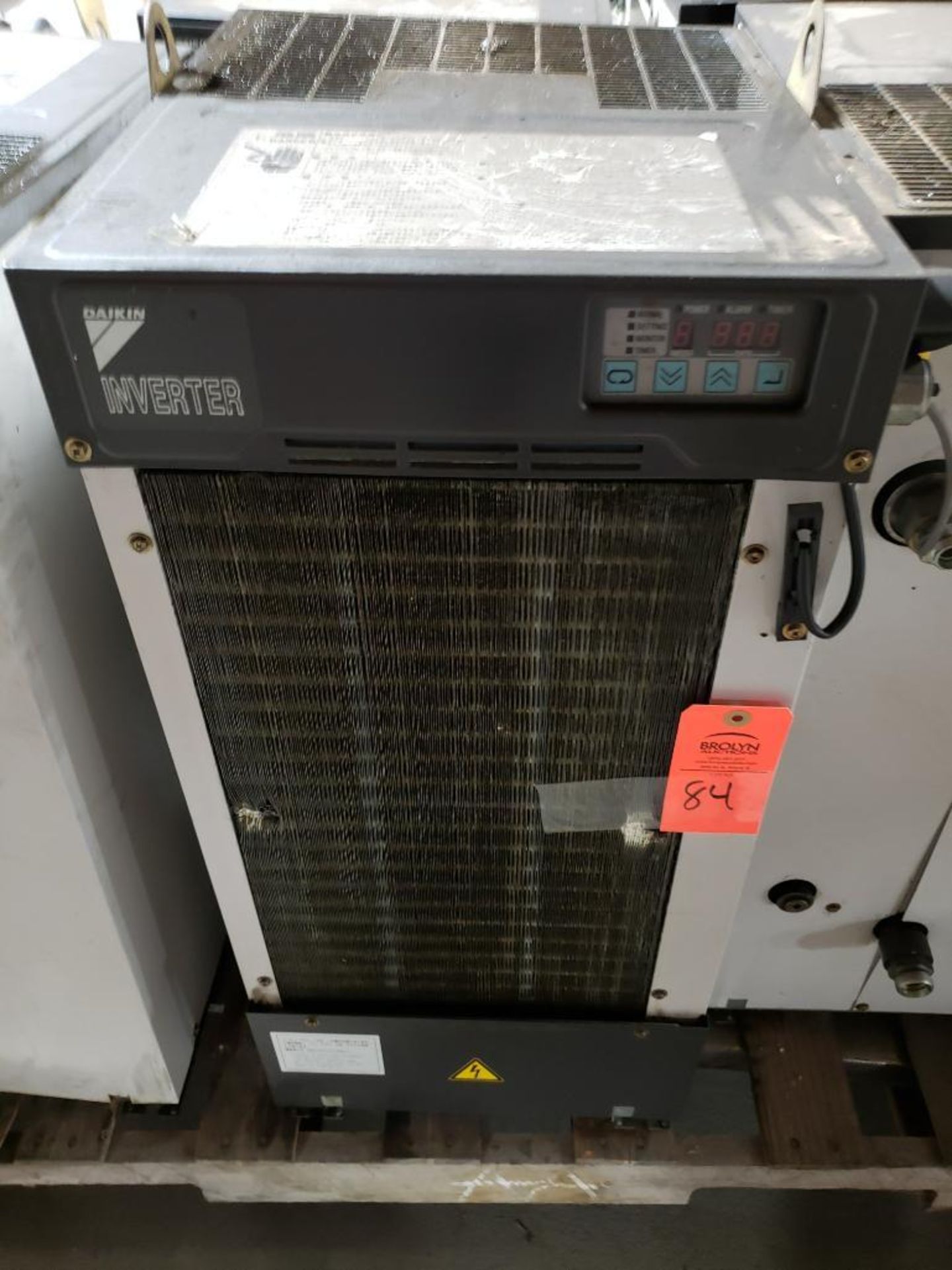 Daikin oil cooling unit. Model AKZ328-D184A-N01.