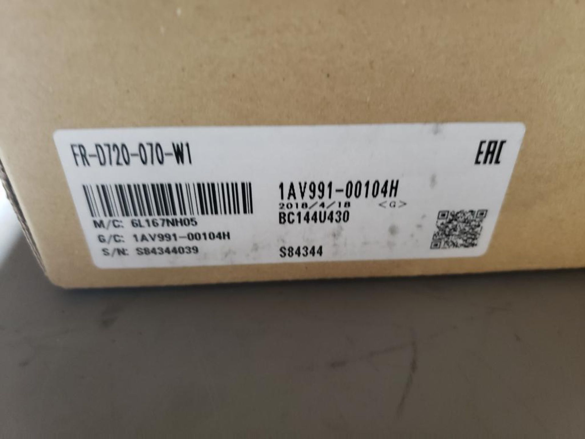 Mitsubishi inverter drive. Part number FR-D720-070-W1. New in box. - Image 3 of 3
